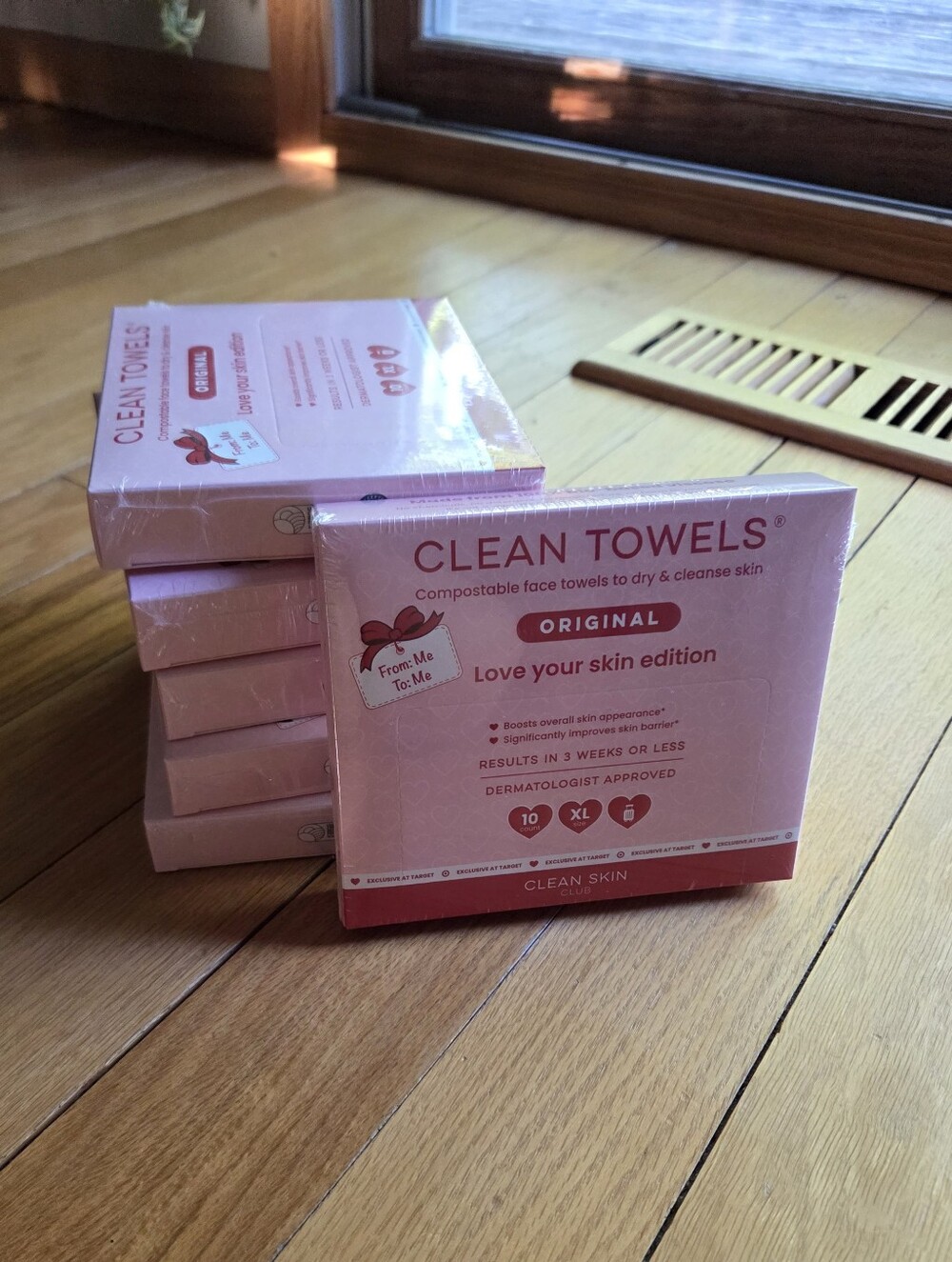 Clean Skin Club Box Of 10 XL Clean Towels- 7 Boxes In Lot